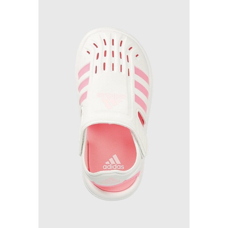 Dětské sandály adidas Water bílá barva