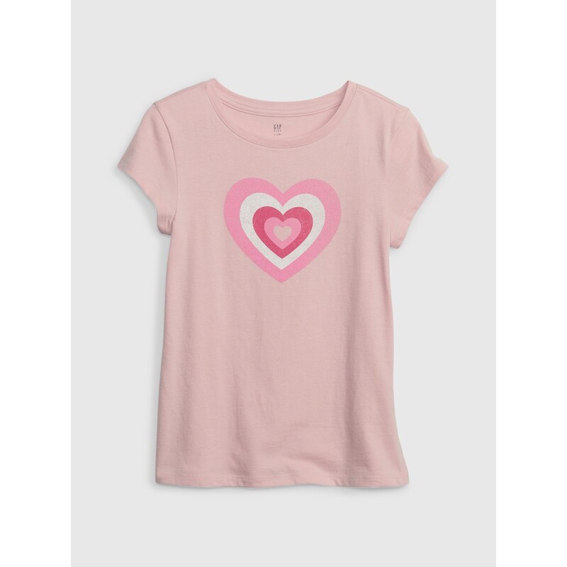 GAP Dětské tričko srdce - Holky
