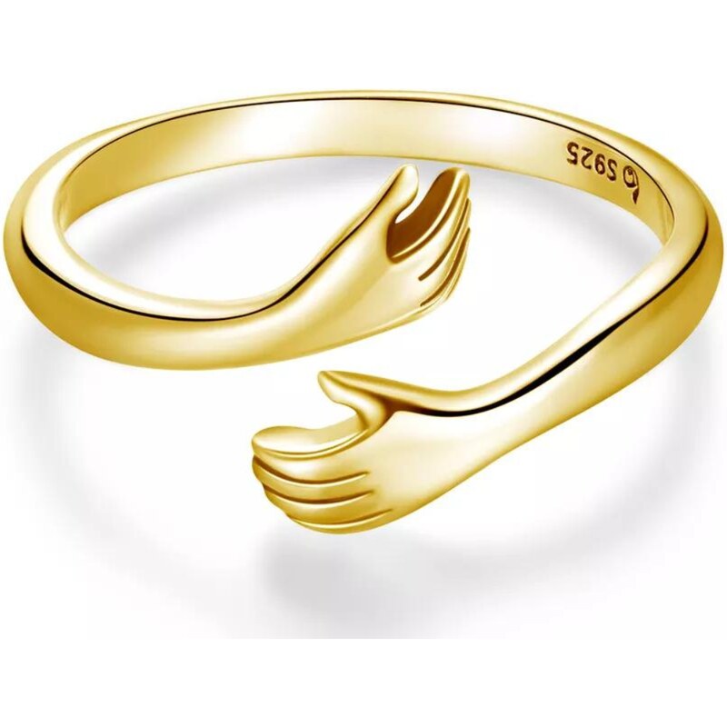 Olivie Stříbrný prsten OBJETÍ GOLD 7198