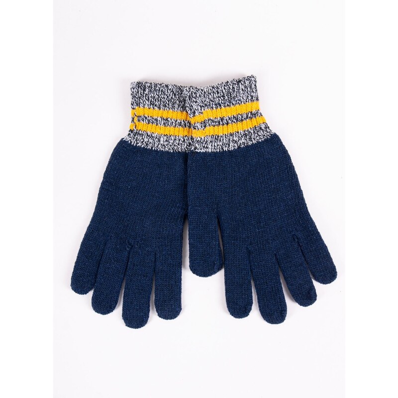 Yoclub Man's Gloves RED-0074F-AA50-006 Navy Blue