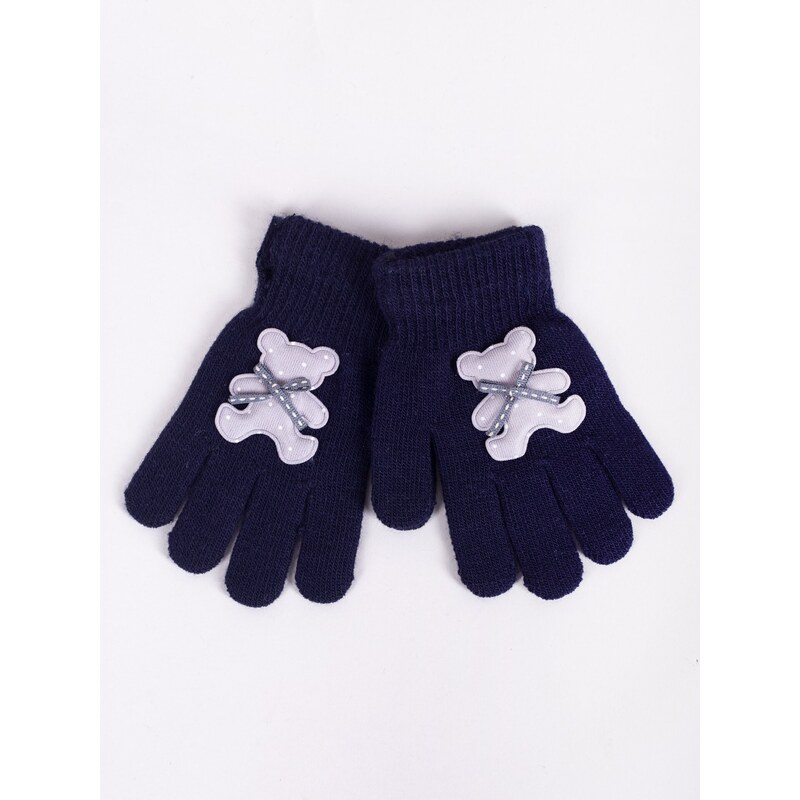 Yoclub Kids's Gloves RED-0235G-AA5B-001 Navy Blue