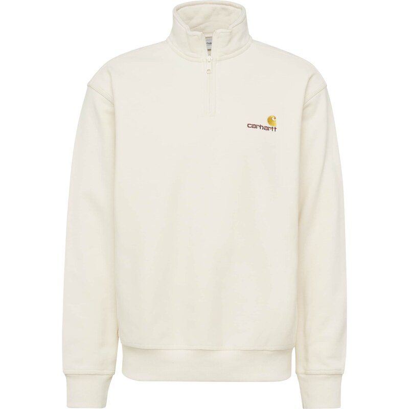 Carhartt WIP Mikina American Script zlatě žlutá / burgundská