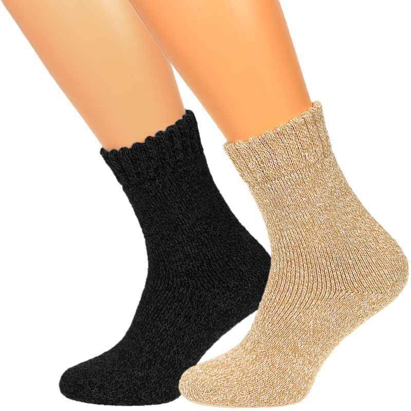 TifanTEX Dámské ponožky Alpaca vlněné 3páry Mix barva