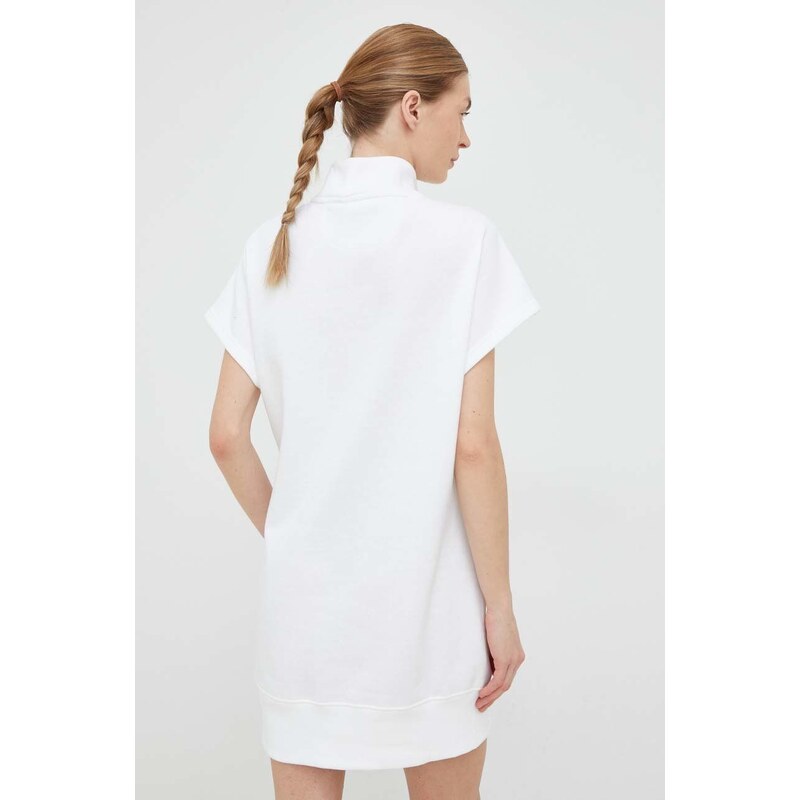 Šaty Dkny bílá barva, mini, oversize, DP2D4040