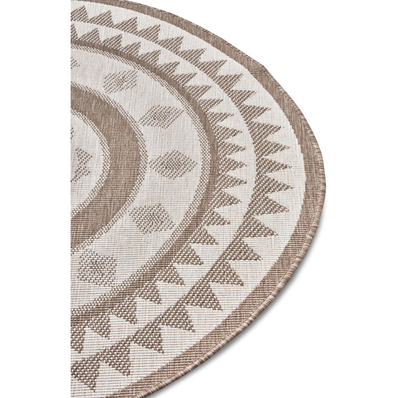 NORTHRUGS - Hanse Home koberce Kusový koberec Twin Supreme 105444 Jamaica Linen kruh – na ven i na doma - 140x140 (průměr) kruh cm