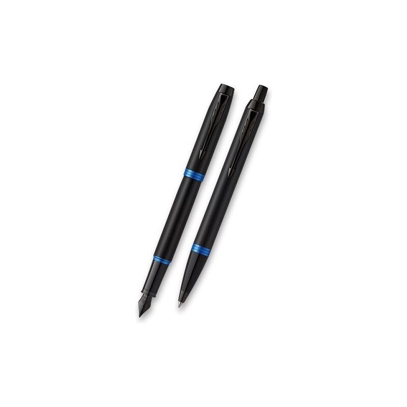Parker IM Vibrant Rings Marine Blue - sada plnicí pero a kuličková tužka