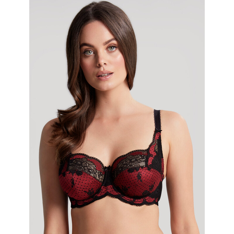 Vyztužená podprsenka Panache Clara Full Cup noir ruby 7255A