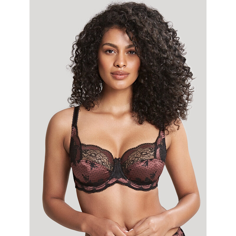 Vyztužená podprsenka Panache Clara Full Cup black/fig 7255