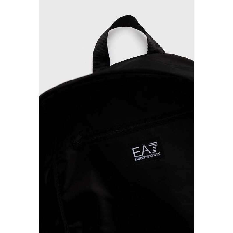 Batoh EA7 Emporio Armani černá barva, velký, s potiskem