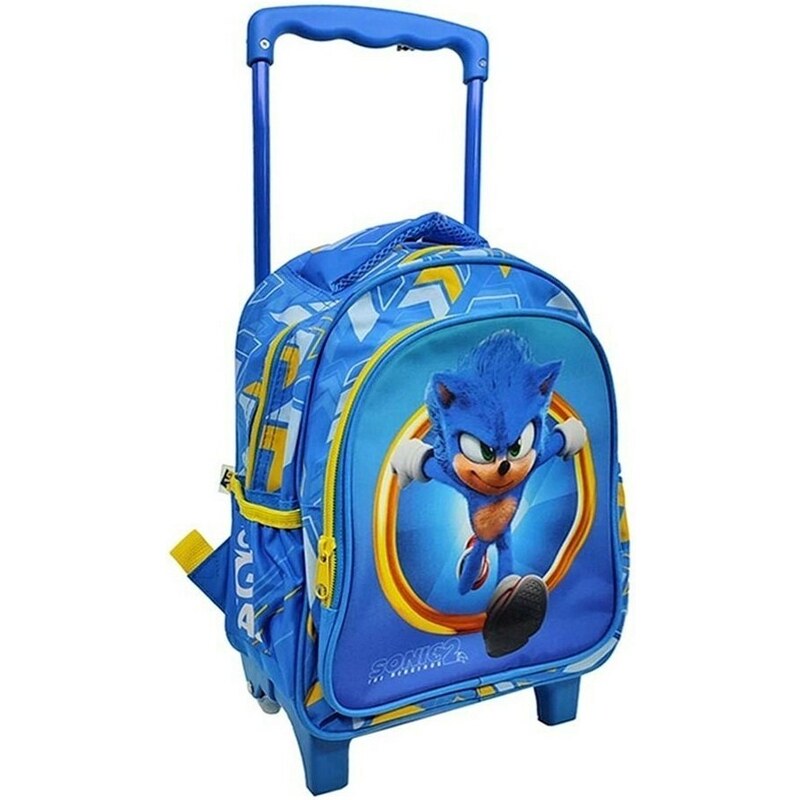 GIM Dětský cestovní batoh na kolečkách / trolley Ježek Sonic 2 - Sonic the Hedgehog 2