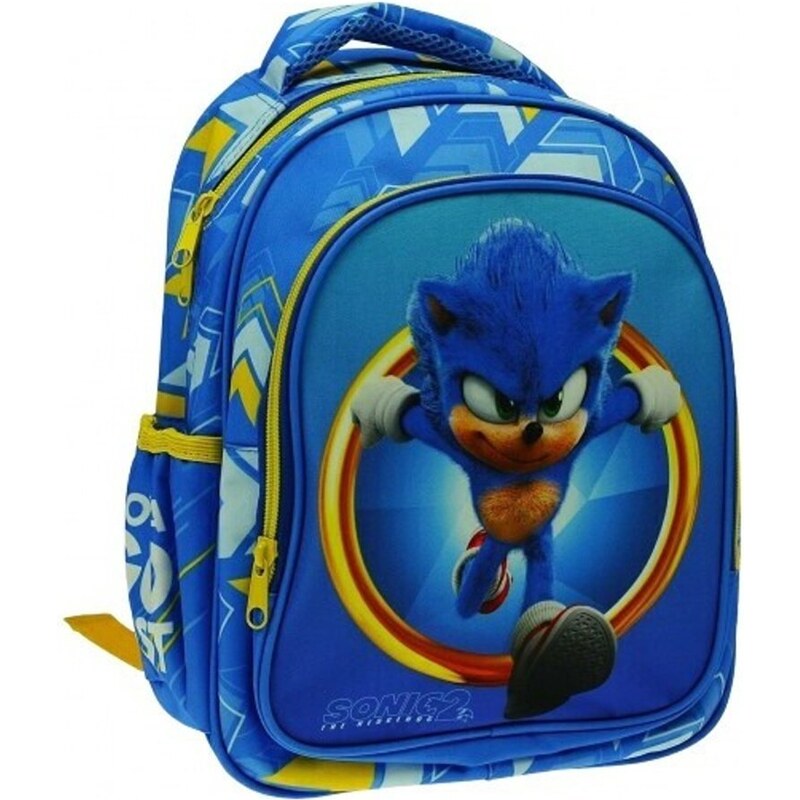 GIM Dětský batoh s přední kapsou Ježek Sonic 2 - Sonic the Hedgehog 2