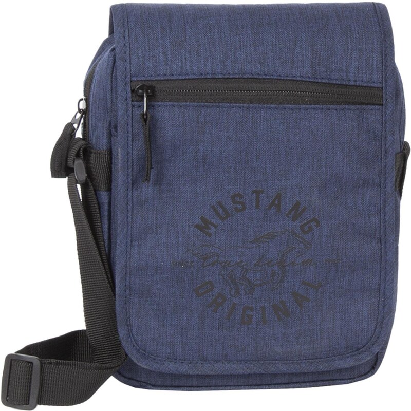 Pánská látková crossbody taška tmavě modrá - Mustang Afon tmavě modrá
