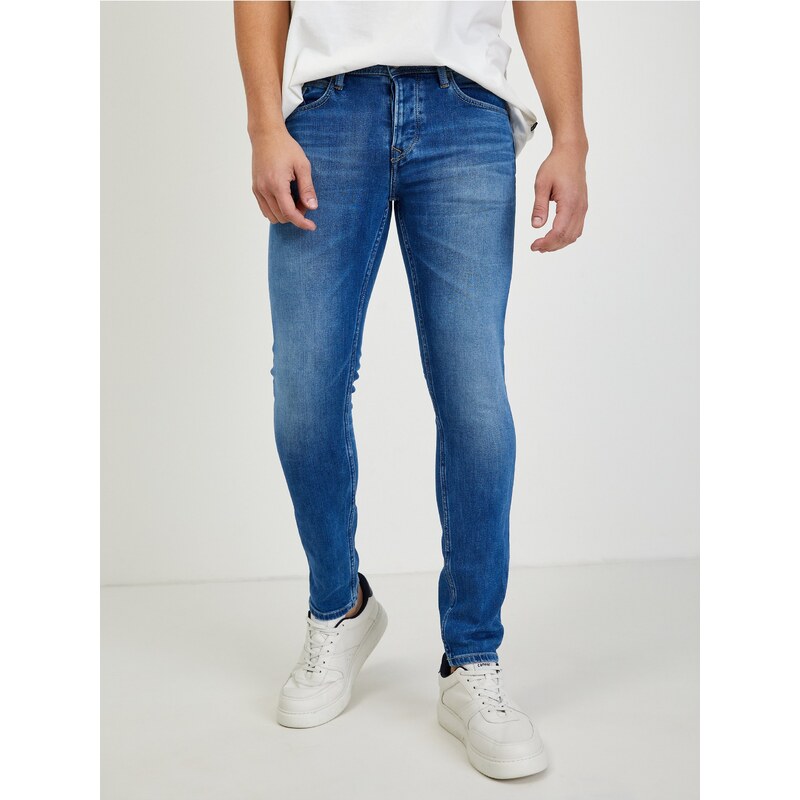 Modré pánské slim fit džíny Pepe Jeans Chepstow - Pánské