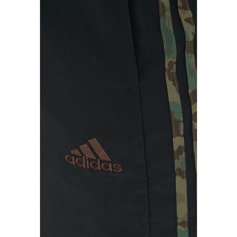 Tréninkové šortky adidas Essentials Chelsea pánské, černá barva, IC1493