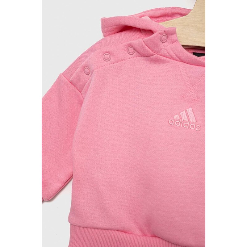 Dětská souprava adidas IN G HOOD FL fialová barva