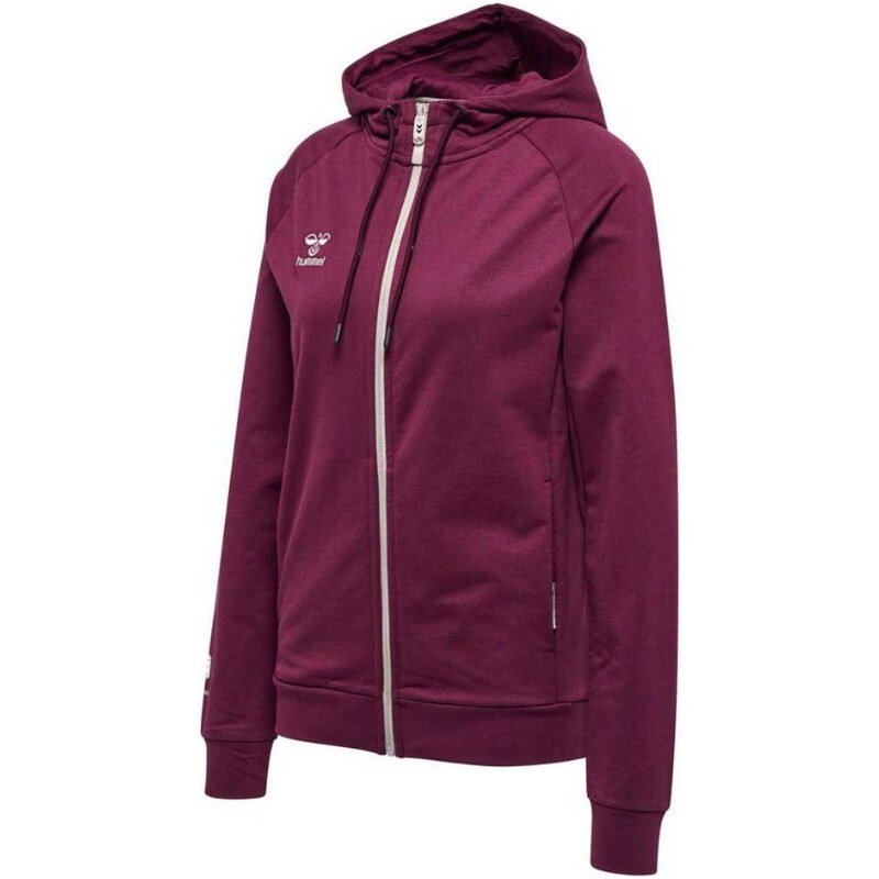 Mikina s kapucí Hummel hmlMOVE GRID COT. ZIP HOODIE WOMAN 215009-3506