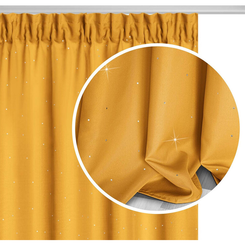 Edoti Curtain with rhinestones 140x250 A562