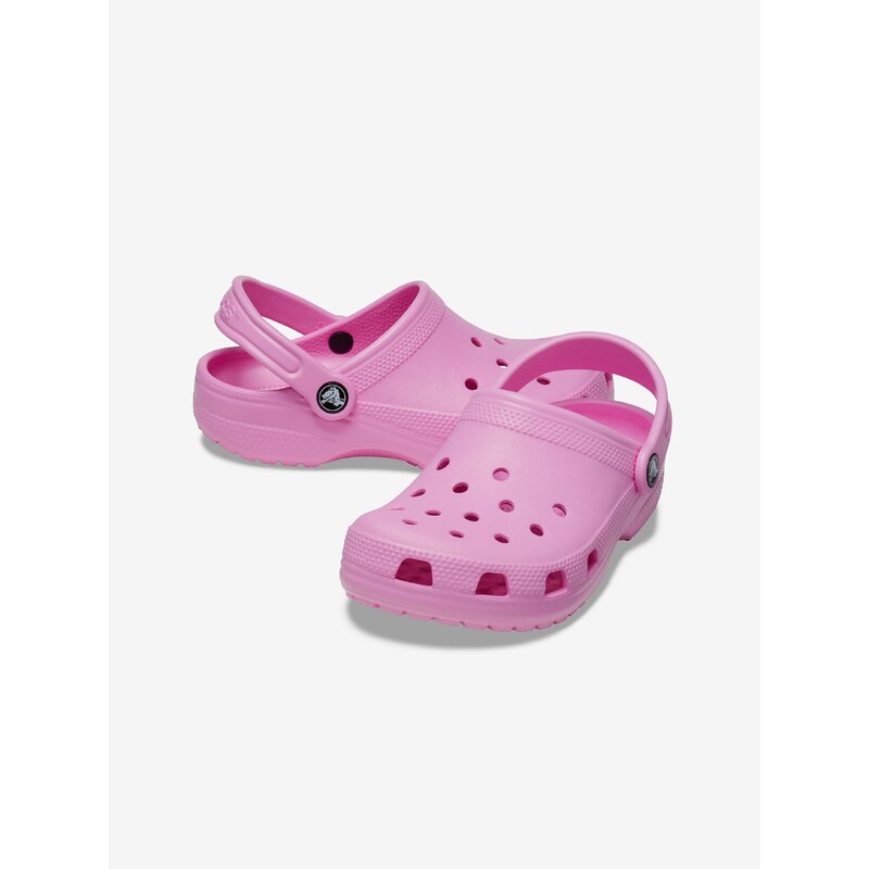 Růžové holčičí pantofle Crocs - Holky