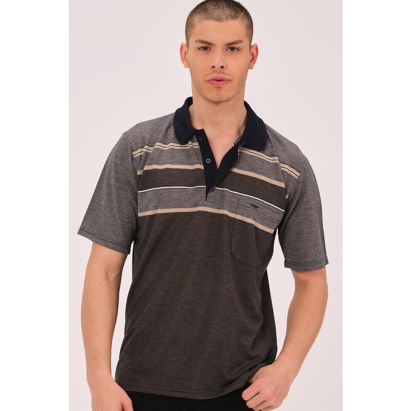 dewberry T0721 DEWBBERY MEN'S T-SHIRT-COFFEE