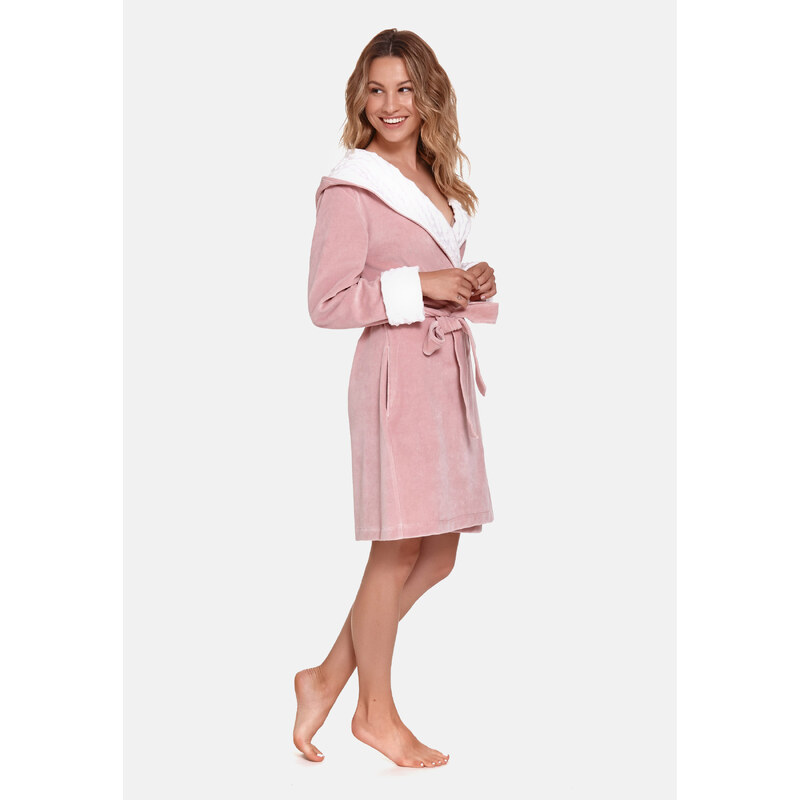 Doctor Nap Woman's Bathrobe SDB.7059 Papaya