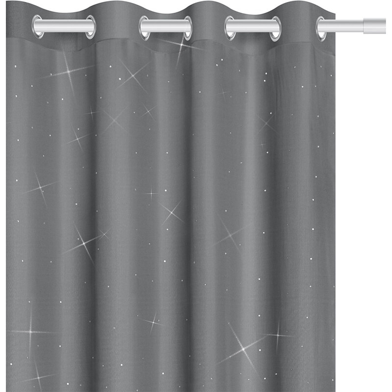 Edoti Curtain with rhinestones 140x250 A484