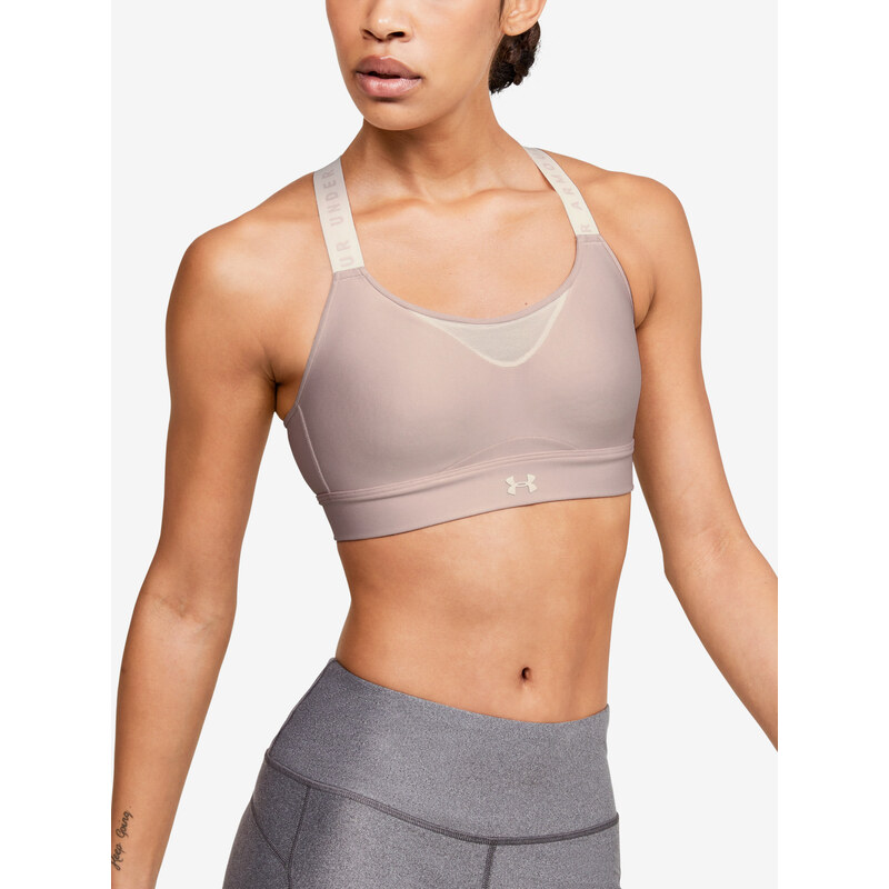 Under Armour Sportovní podprsenka Infinity High Bra-PNK - Dámské