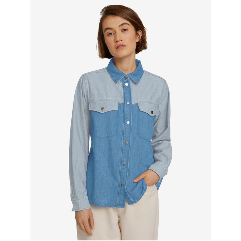 Modrá dámská džínová košile Tom Tailor Denim - Dámské