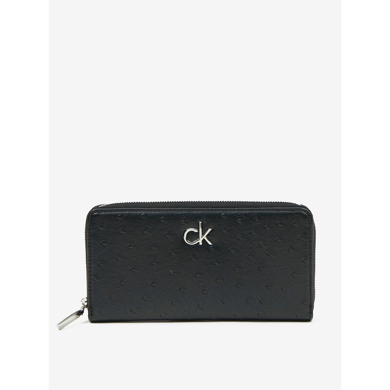 Černá dámská peněženka Calvin Klein Re-Lock Slim - Dámské