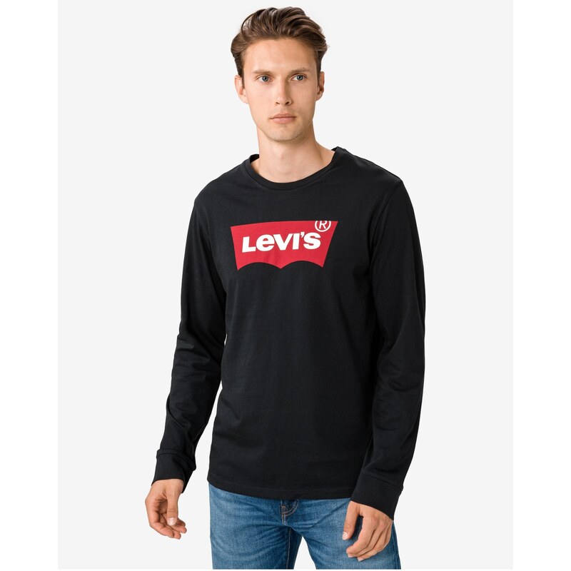 Levi's Černé pánské tričko Levi's - Pánské