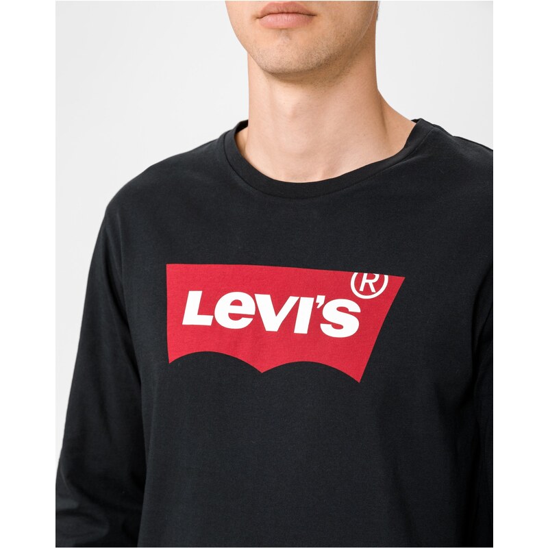 Levi's Černé pánské tričko Levi's - Pánské