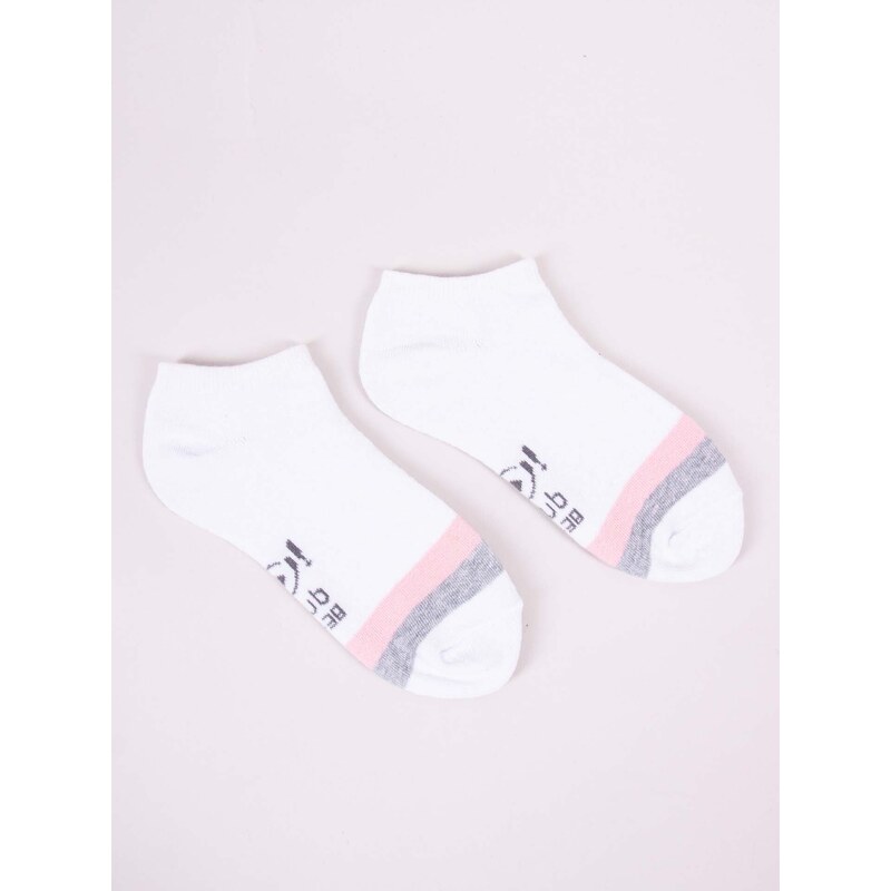 Yoclub Kids's Girls' Ankle Cotton Socks Patterns Colours 3-pack SKS-0028G-AA30-001