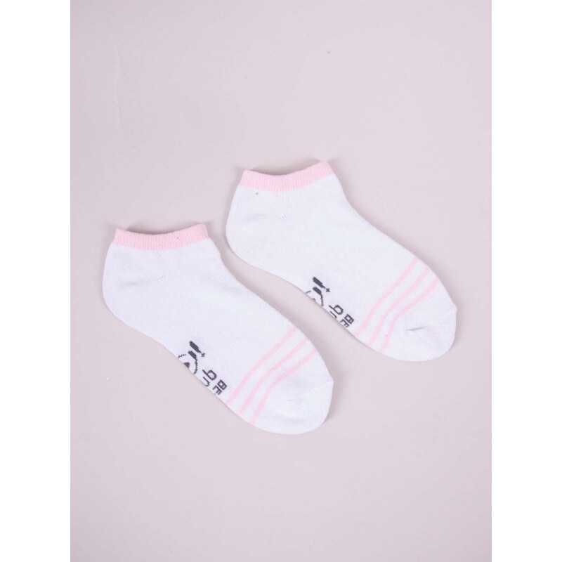 Yoclub Kids's Girls' Ankle Cotton Socks Patterns Colours 3-pack SKS-0028G-AA30-001