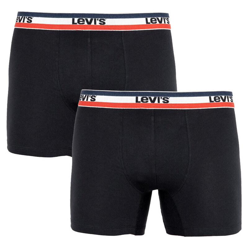 Levi's 2PACK pánské boxerky Levis černé