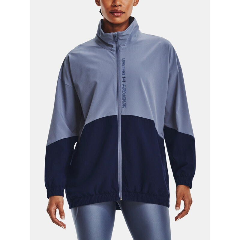 Under Armour Bunda Woven FZ Oversized Jacket-PPL - Dámské