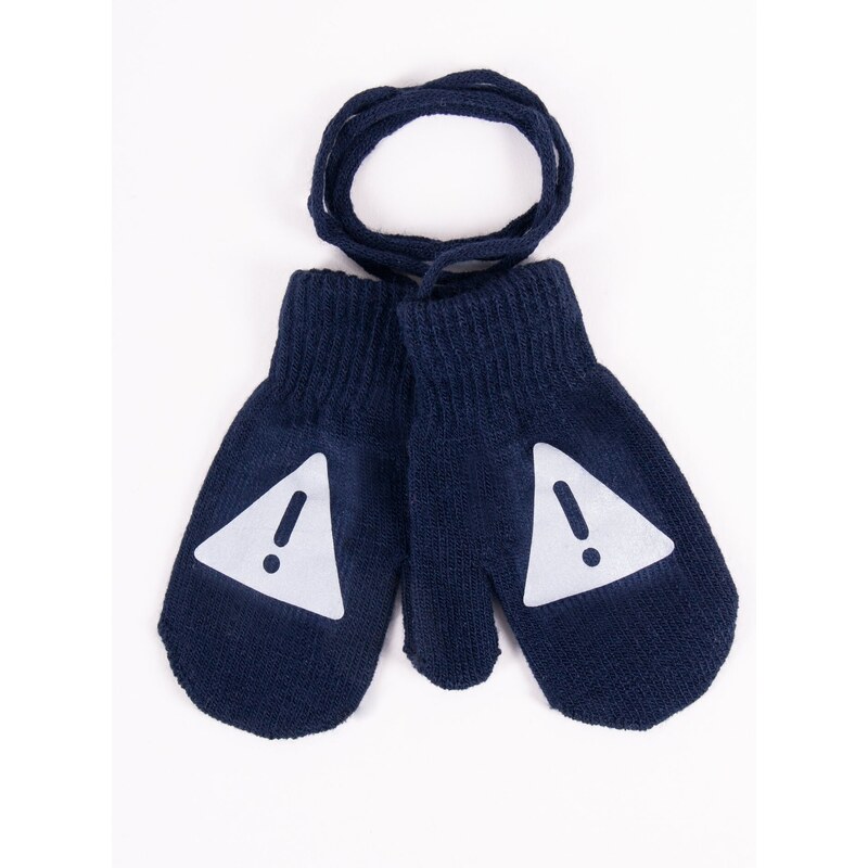 Yoclub Kids's Gloves RED-0236C-AA10-003 Navy Blue