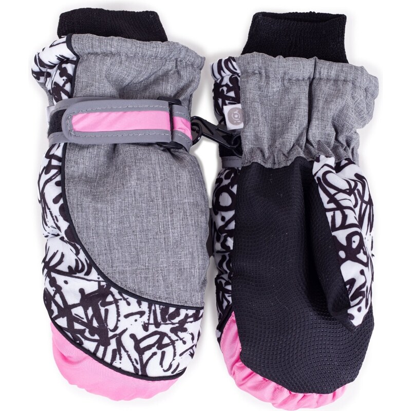 Yoclub Kids's Children's Winter Ski Gloves REN-0223G-A110