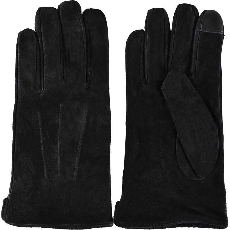 Semiline Man's Men Leather Antibacterial Gloves P8218