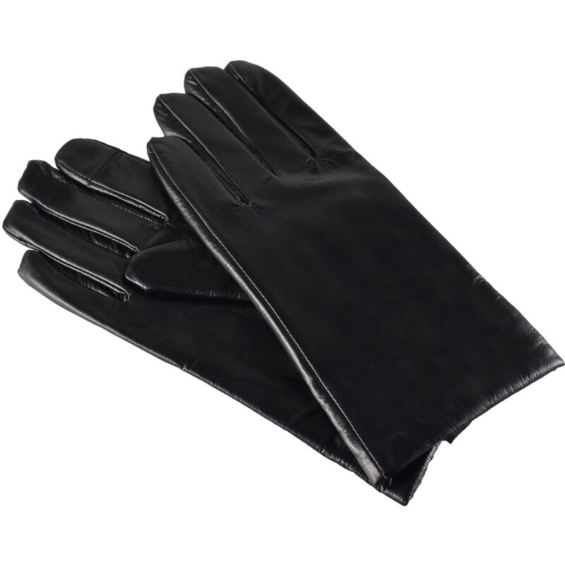 Semiline Woman's Women Leather Antibacterial Gloves P8211