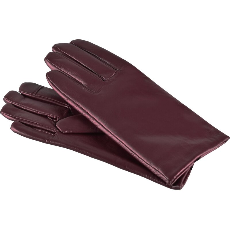 Semiline Woman's Women Leather Antibacterial Gloves P8212