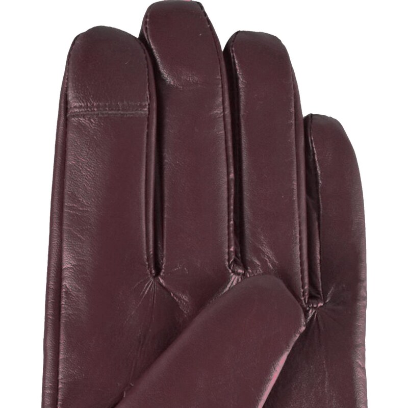 Semiline Woman's Women Leather Antibacterial Gloves P8212