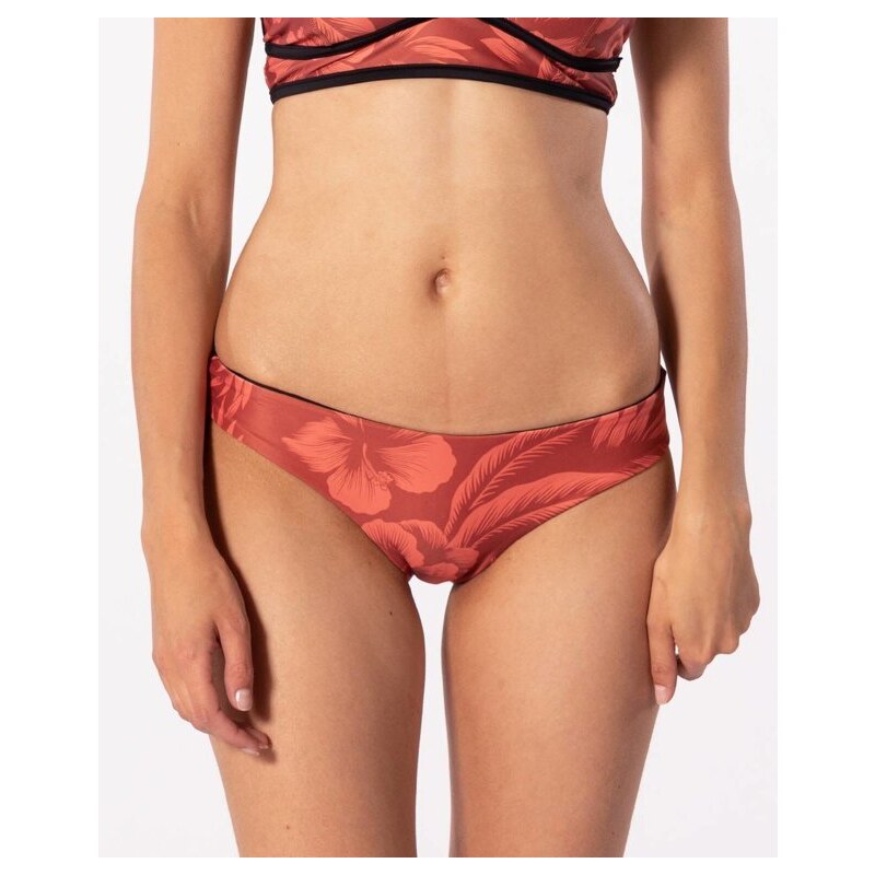 Plavky Rip Curl MIRAGE ESS PRINTED CHEEKY PANT Dusty Rose