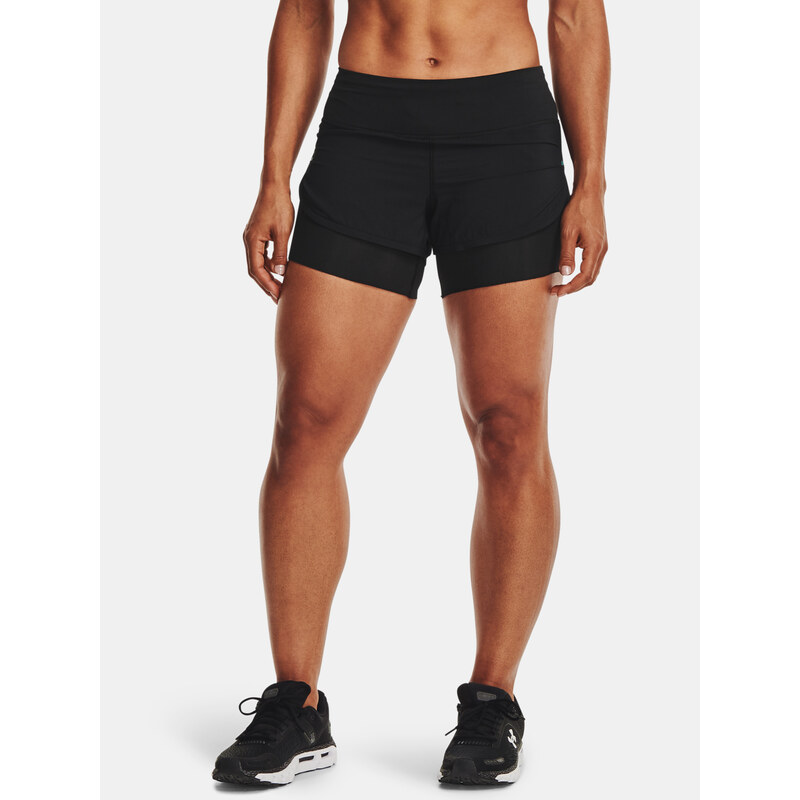 Under Armour Kraťasy UA RUSH Run 2N1 Short-BLK - Dámské