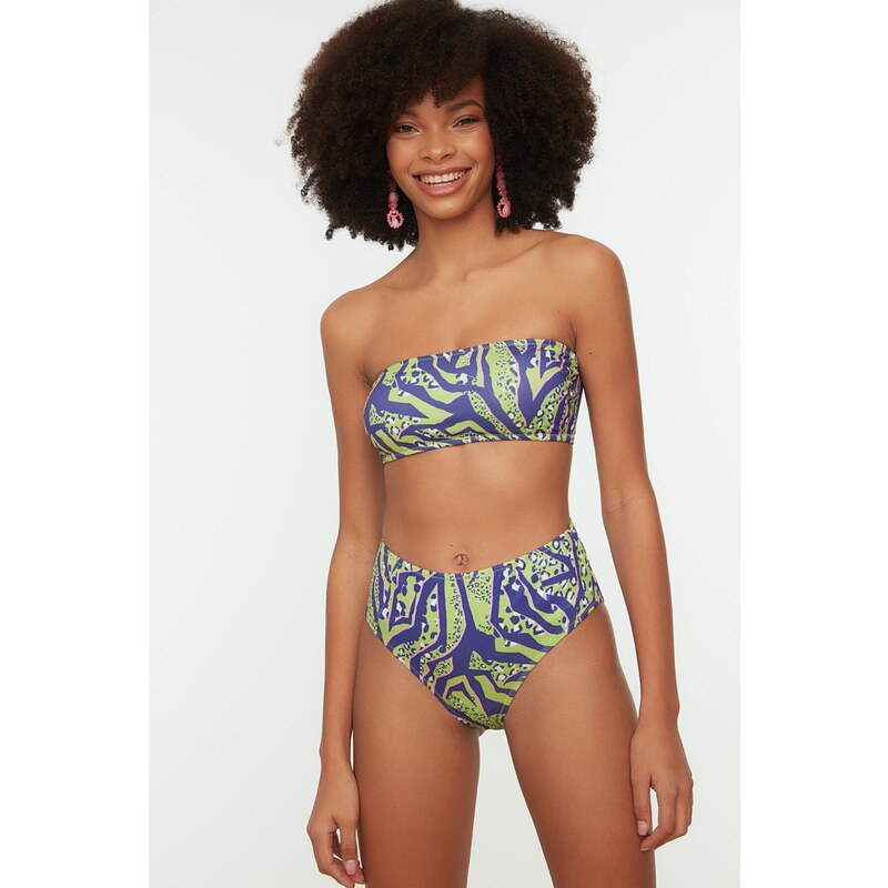 Bikini set Trendyol TBESS22BT0018/Blue-Multicolor