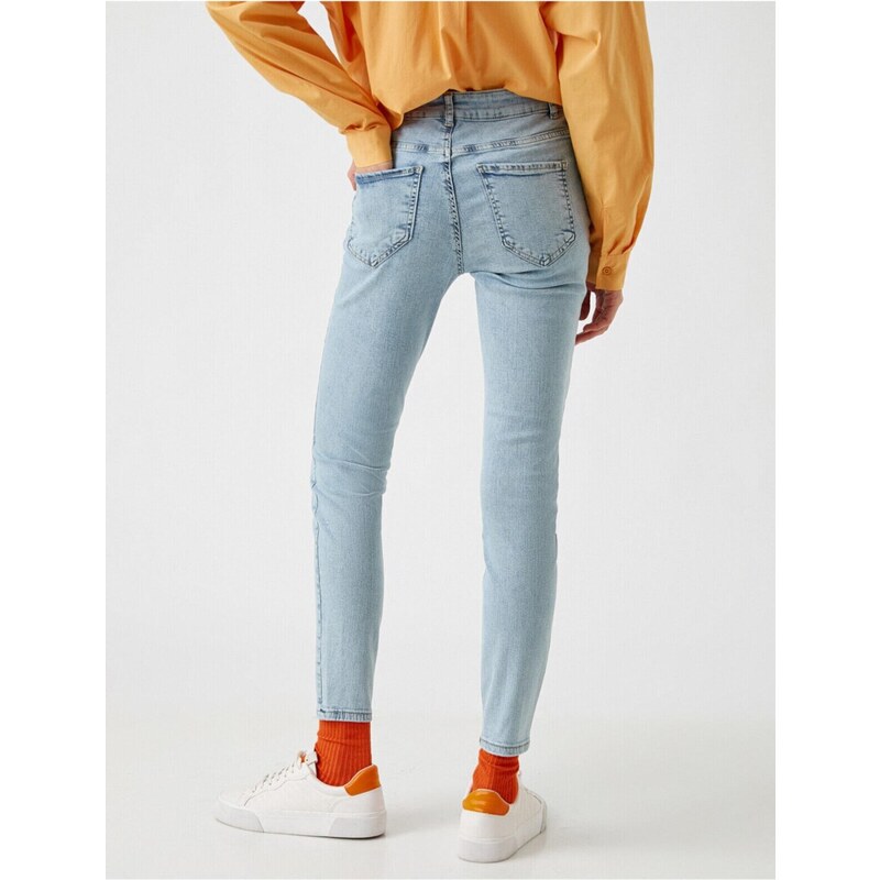 Koton Skinny Leg Jeans Trousers Slim Fit High Waist - Carmen Jean