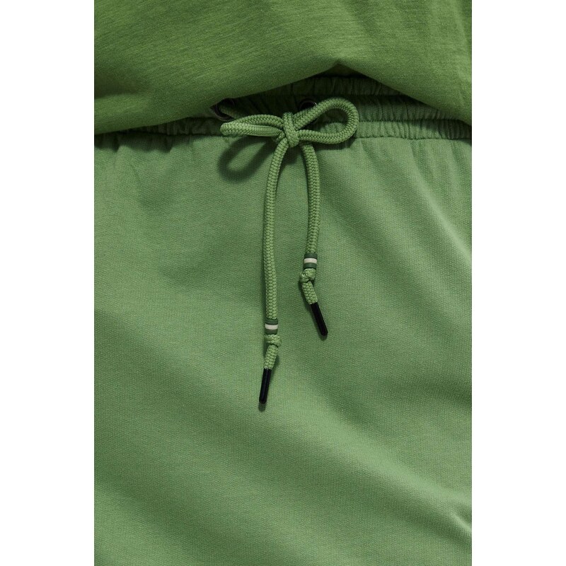 Moodo Hladká sukně s kapsami - zelená