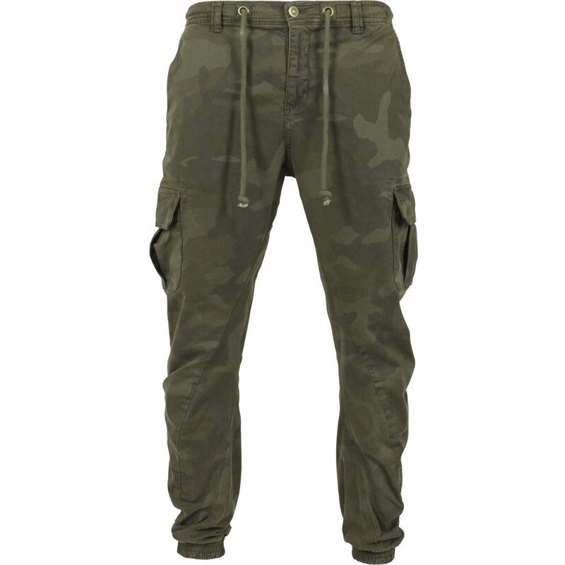 URBAN CLASSICS Camo Cargo Jogging Pants - olive camo