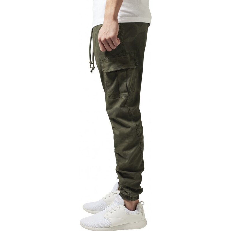 URBAN CLASSICS Camo Cargo Jogging Pants - olive camo