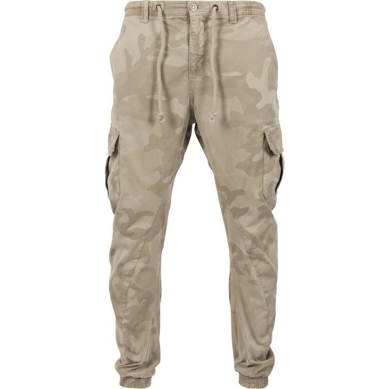 URBAN CLASSICS Camo Cargo Jogging Pants - sand camo