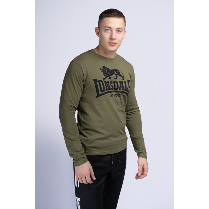 Pánské tričko Lonsdale 115087-Black/Olive