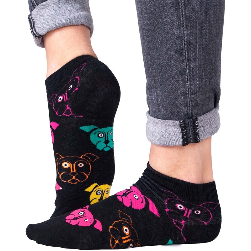 Yoclub Unisex's Ankle Funny Cotton Socks Patterns Colours SKS-0086U-A400